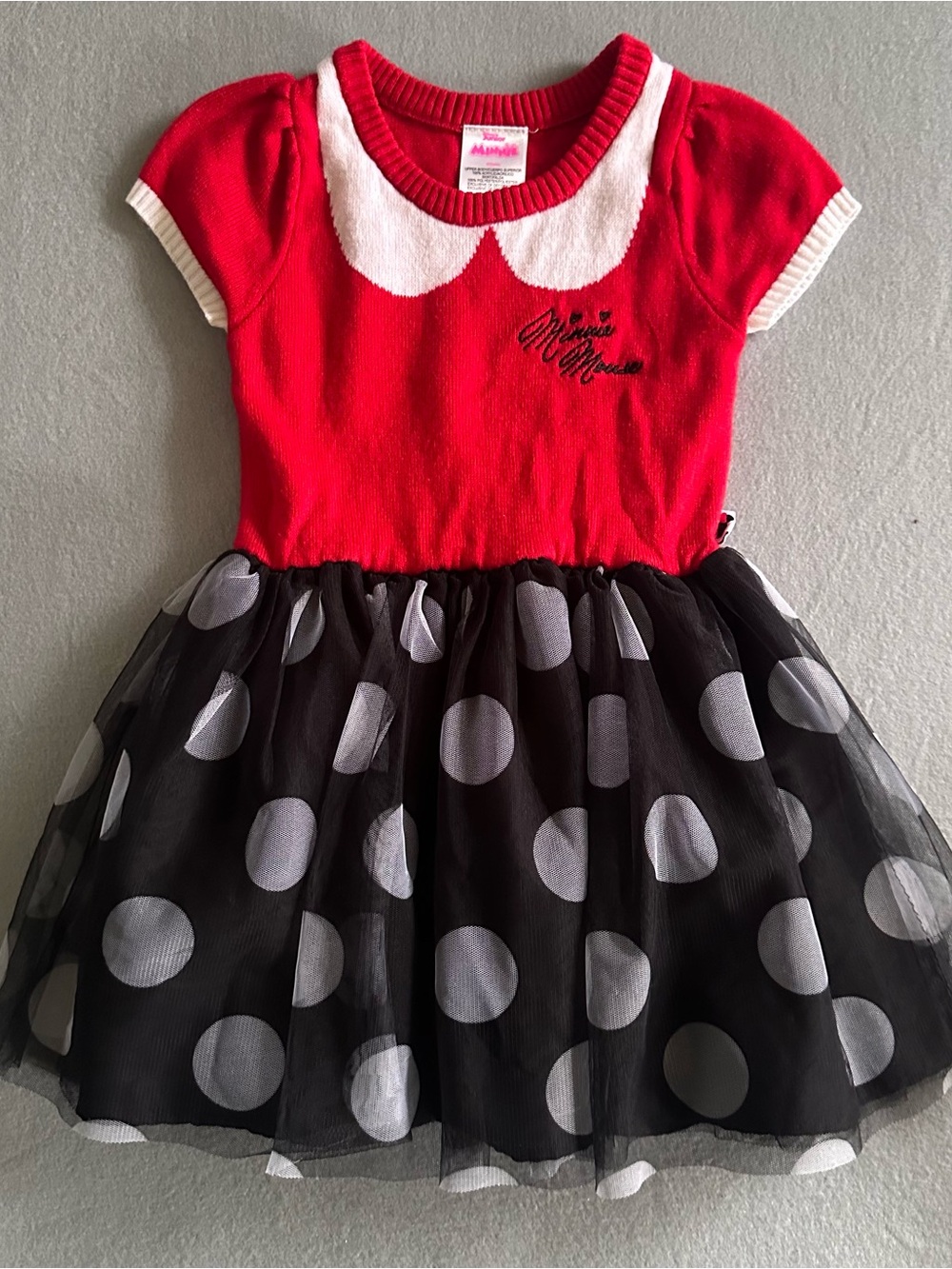 Disney Junior Minnie Mouse Dress Costume Outfit Girls 4T - Disney Parks Trip